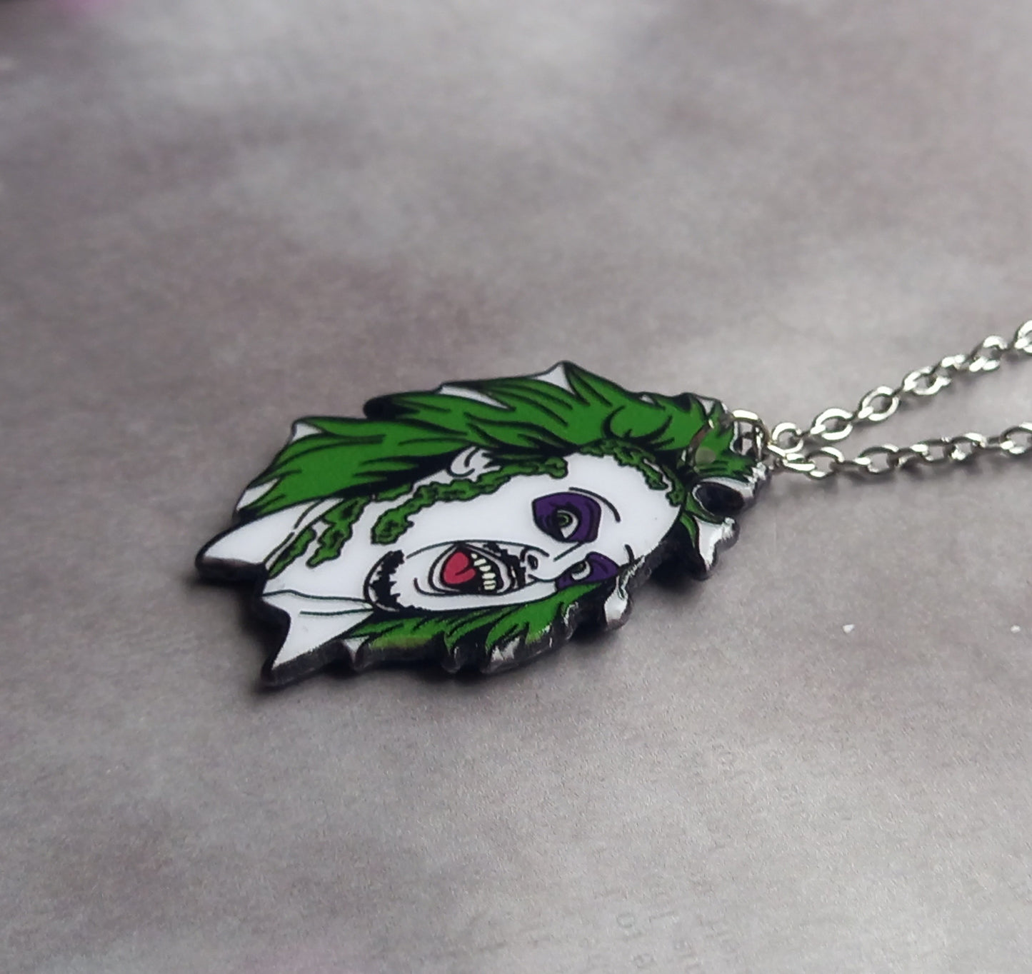 Beetlejuice Acrylic Necklace