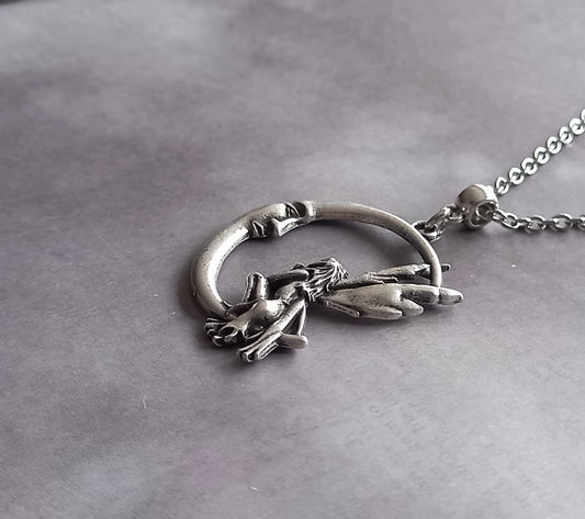 Moon and Fairy Necklace