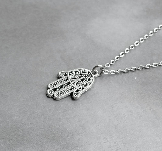 Small Hamsa Hand Necklace