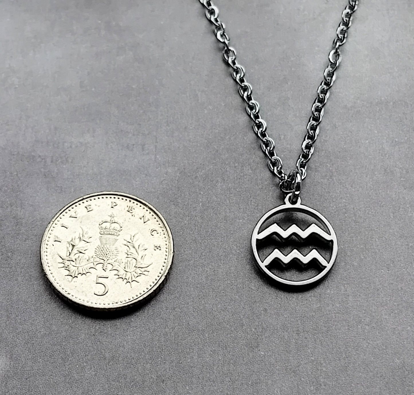 Aquarius Steel Necklace