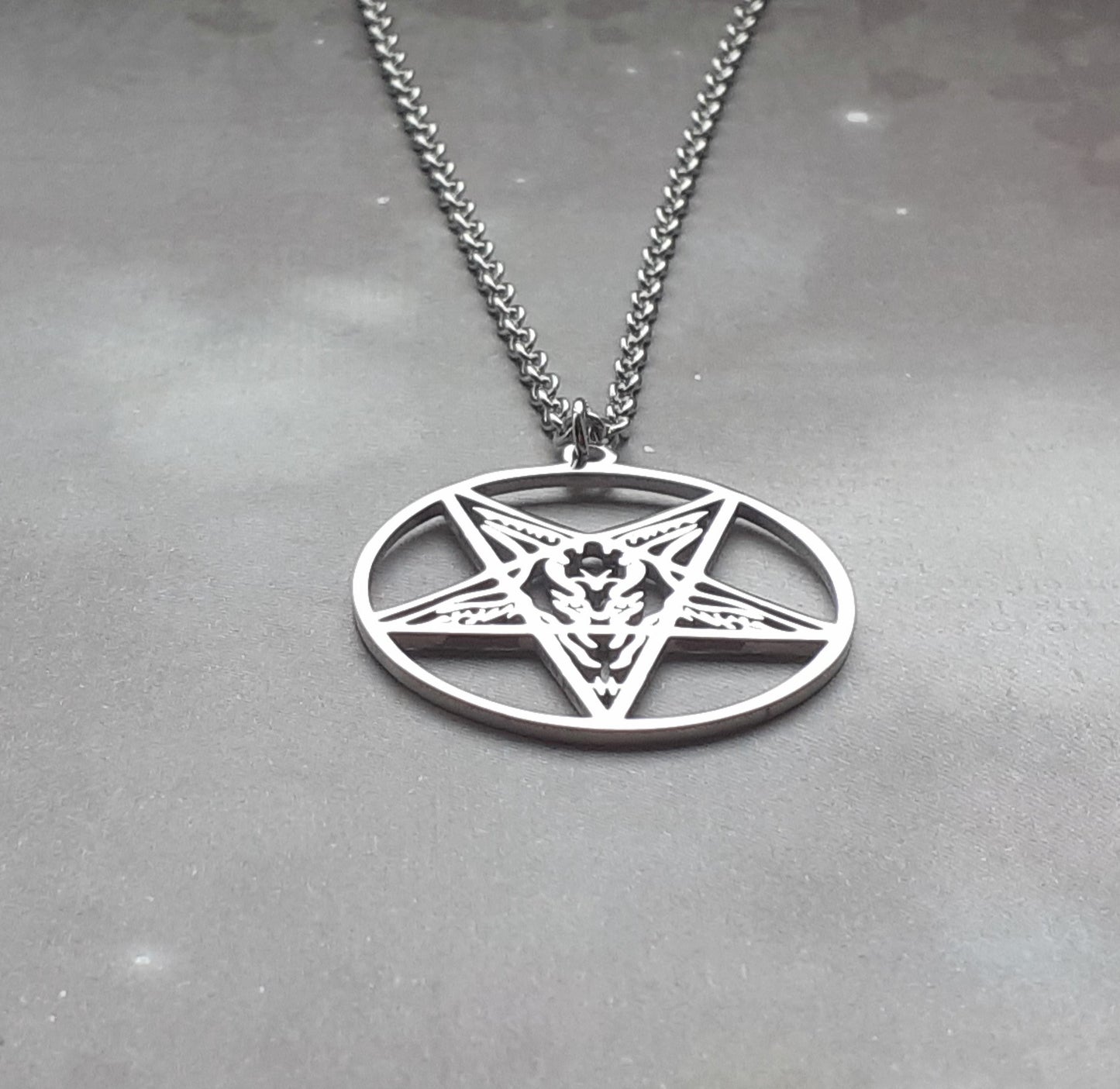 Baphomet Steel Necklace