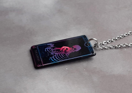 The Lovers Tarot Card Necklace