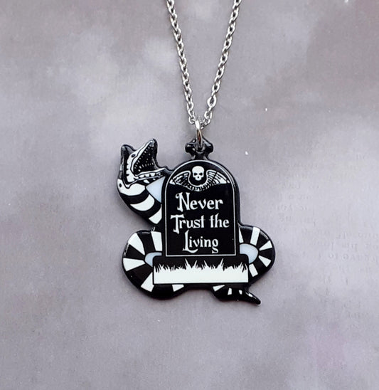 Sandworm Gravestone Necklace