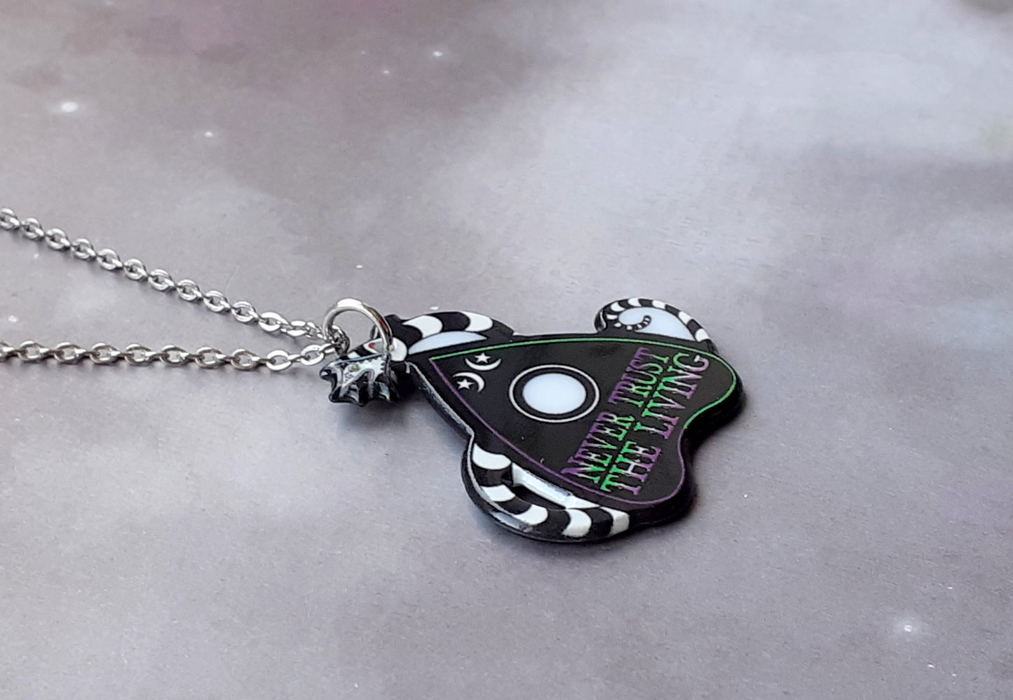 Sandworm Planchette Beetlejuice Necklace