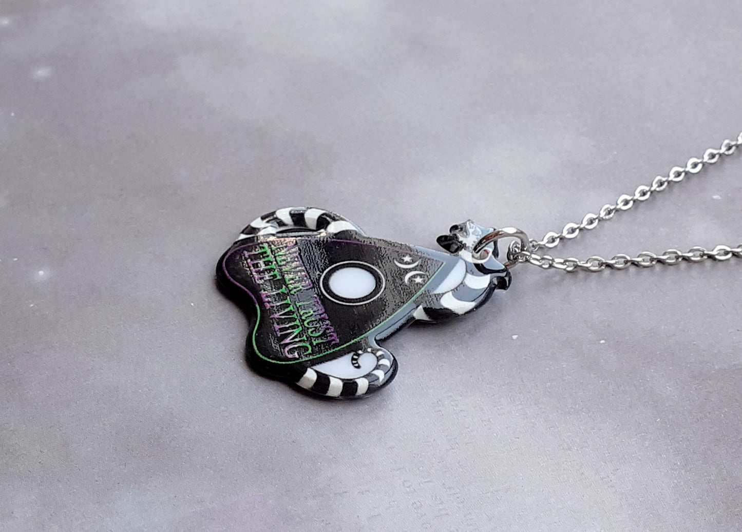 Sandworm Planchette Beetlejuice Necklace