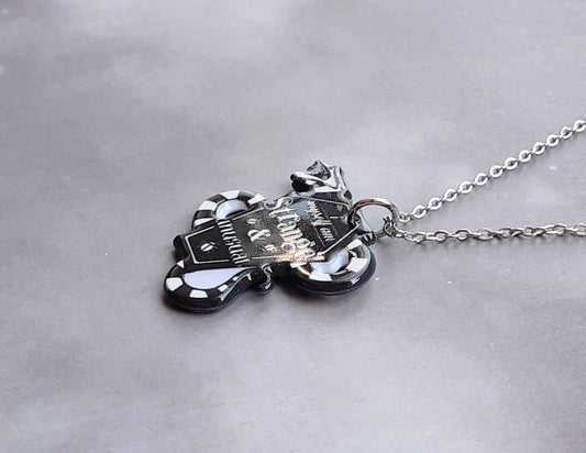 Sandworm Coffin Beetlejuice Necklace