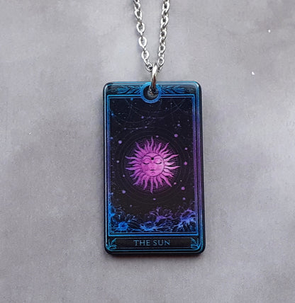 The Sun Tarot card Necklace