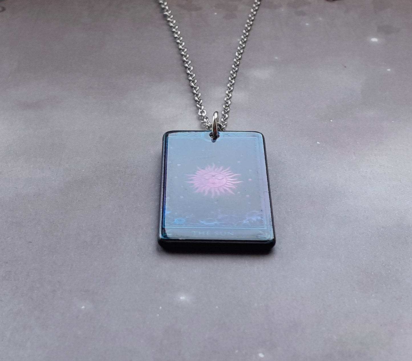 The Sun Tarot card Necklace