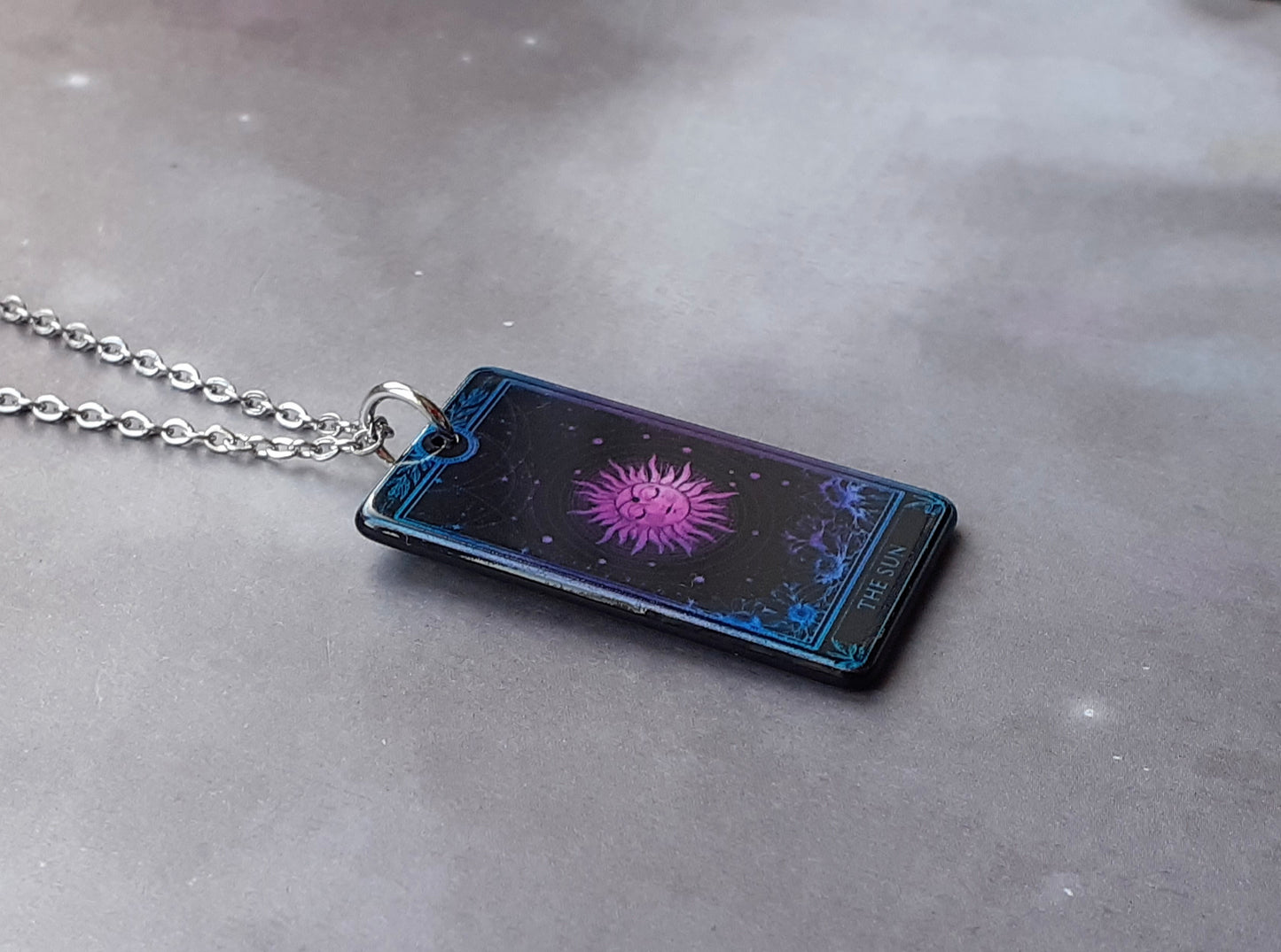 The Sun Tarot card Necklace