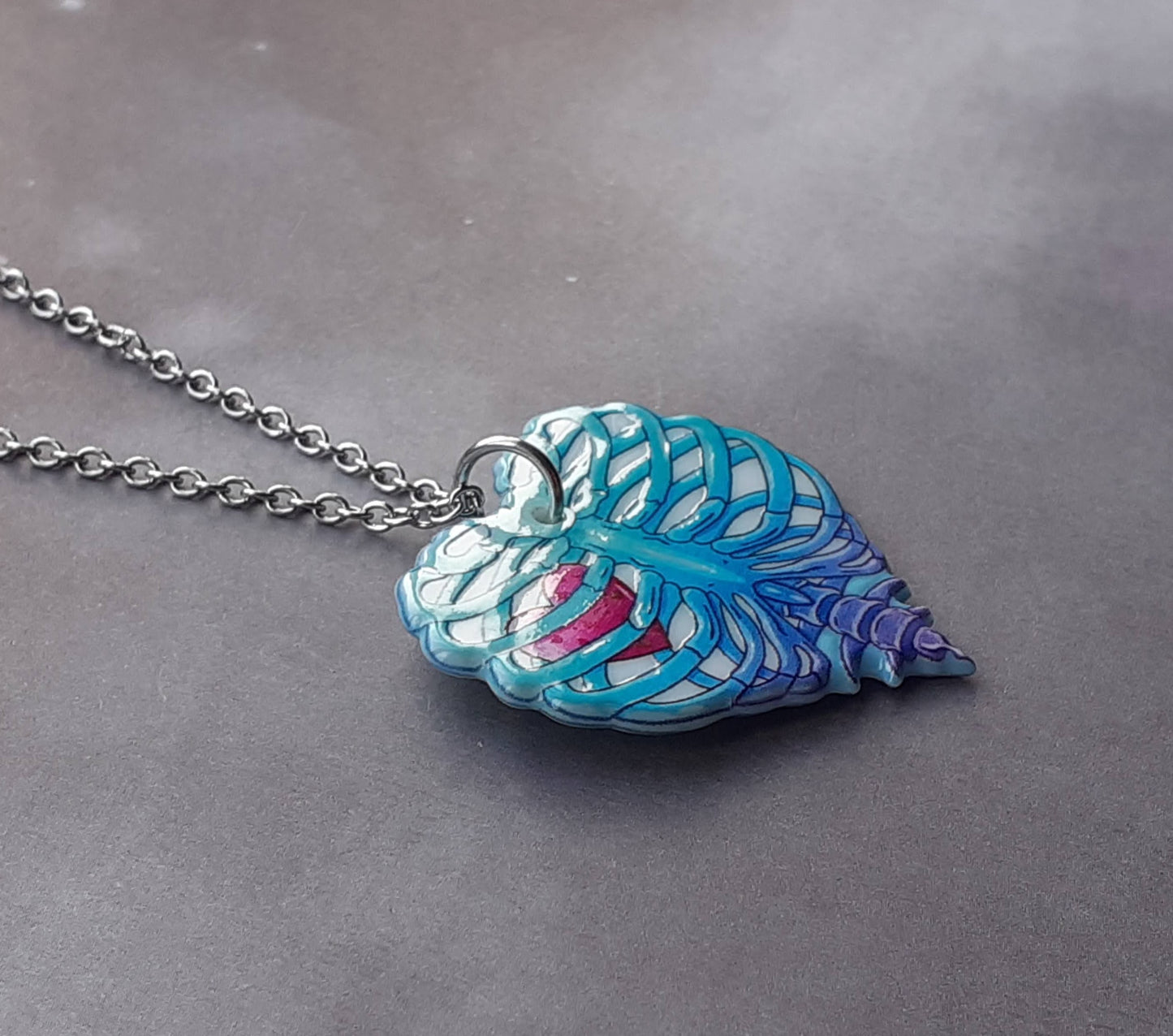 Rib Cage Heart Necklace