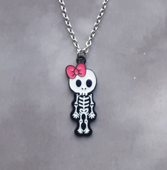 Girly Skeleton Necklace