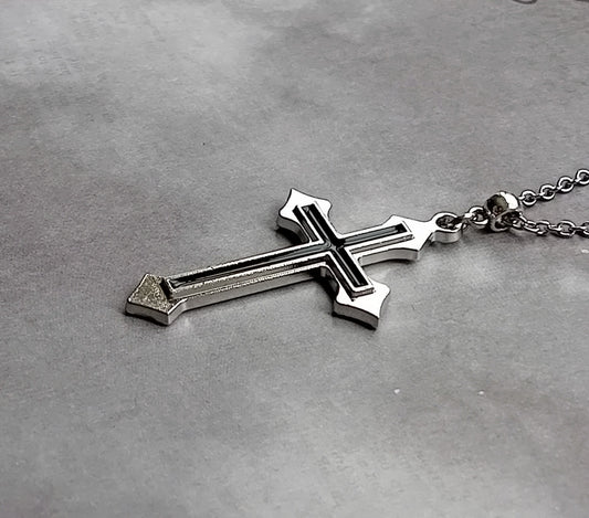 Double Cross Necklace