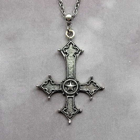 Inverted Cross Necklace