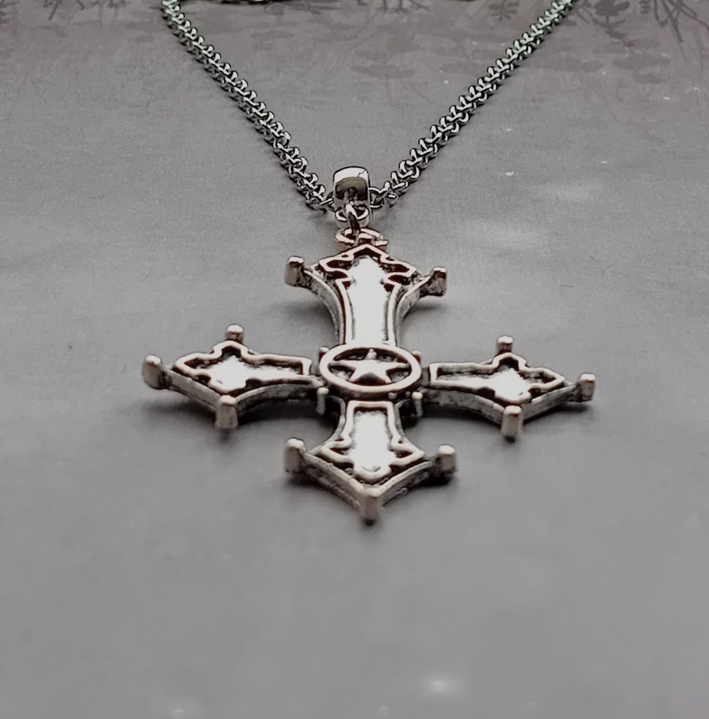 Inverted Cross Necklace
