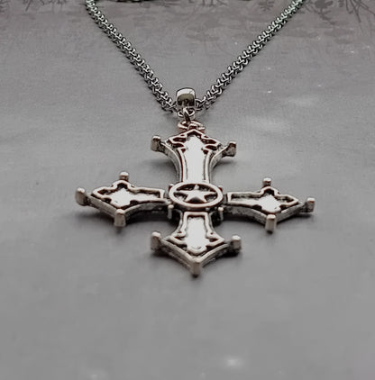 Inverted Cross Necklace