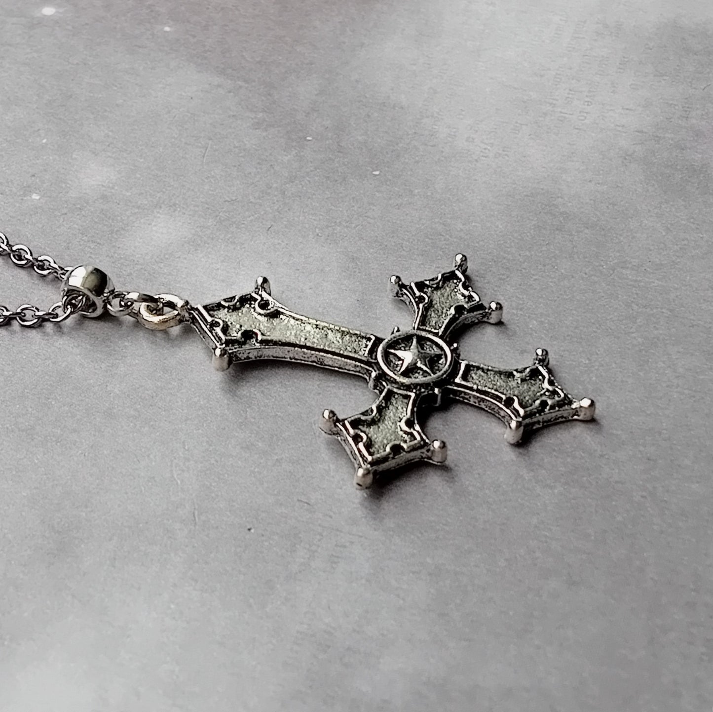 Inverted Cross Necklace