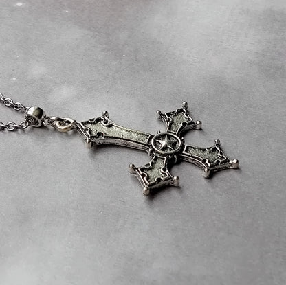 Inverted Cross Necklace