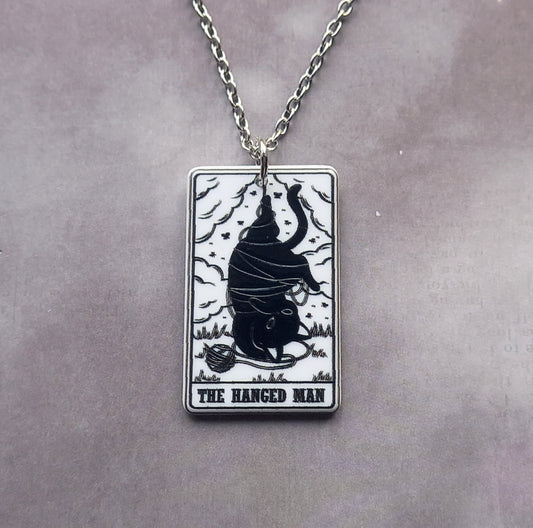 Cat Tarot Necklace- The Hanged Man