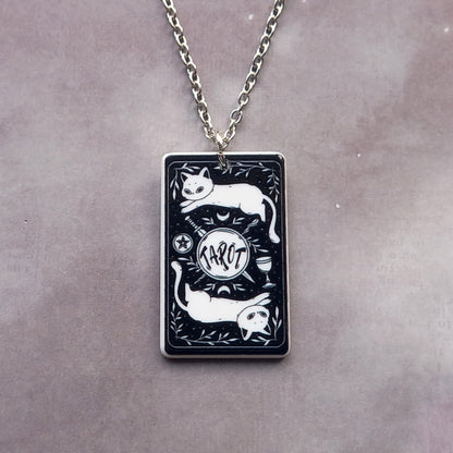 The Sun Cat Tarot Card Necklace