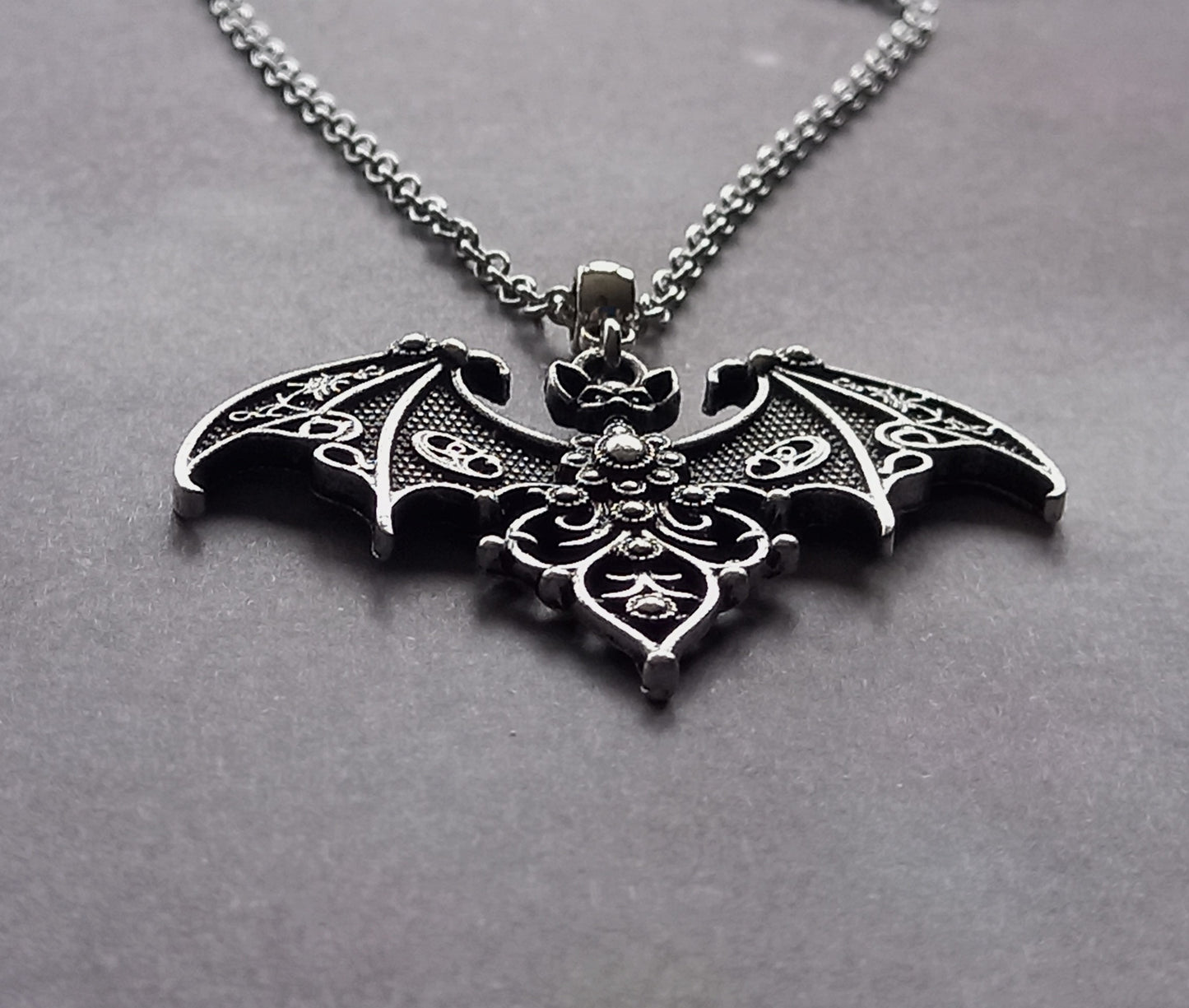 Gothic Bat Necklace