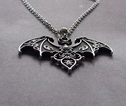 Gothic Bat Necklace