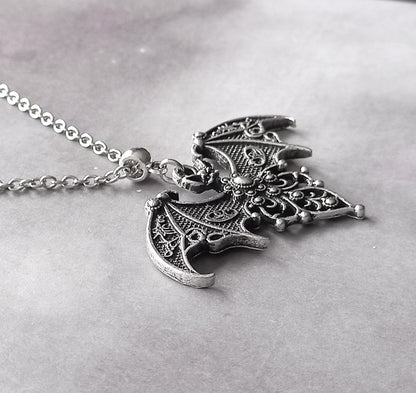 Gothic Bat Necklace