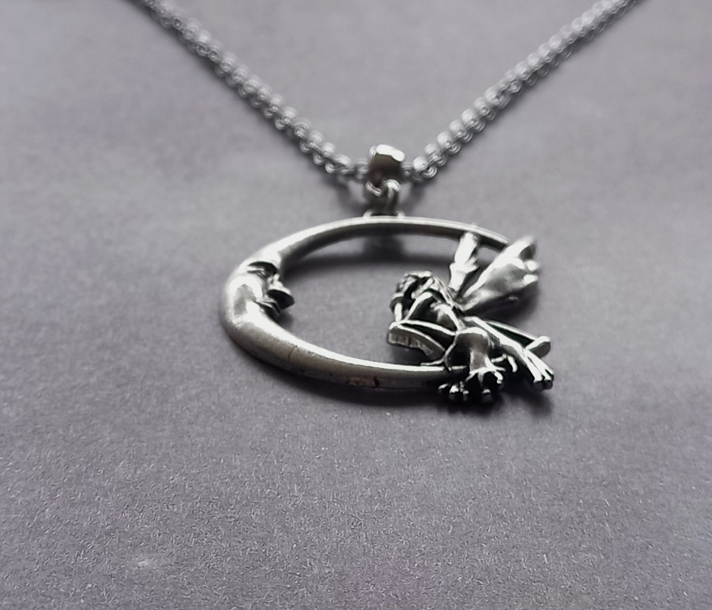 Moon and Fairy Necklace