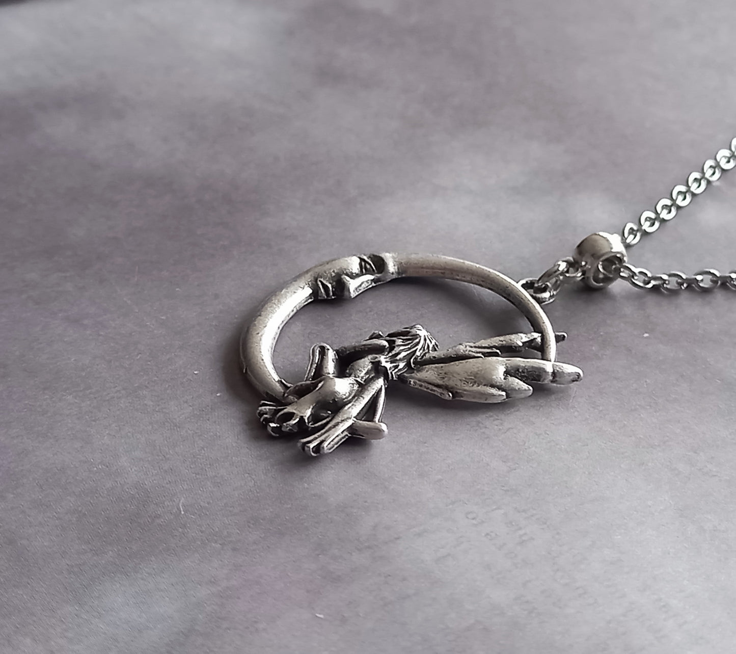 Moon and Fairy Necklace