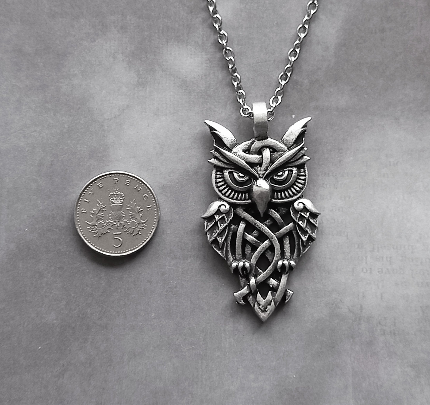 Celtic Owl Necklace