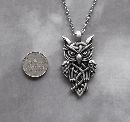 Celtic Owl Necklace