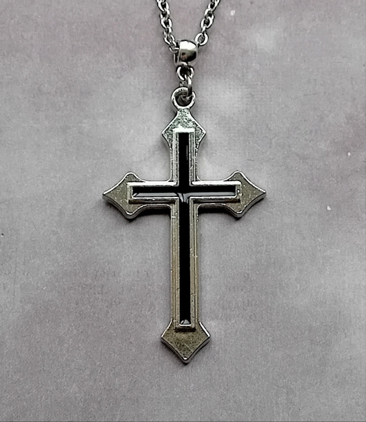 Double Cross Necklace