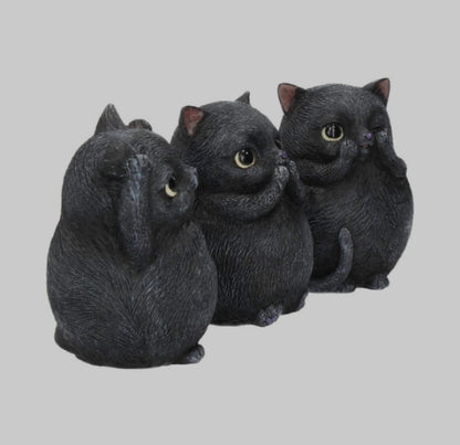 Three Wise Fat Cats by Nemesis Now