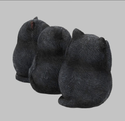 Three Wise Fat Cats by Nemesis Now