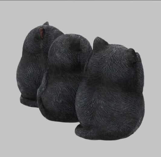 Three Wise Fat Cats by Nemesis Now