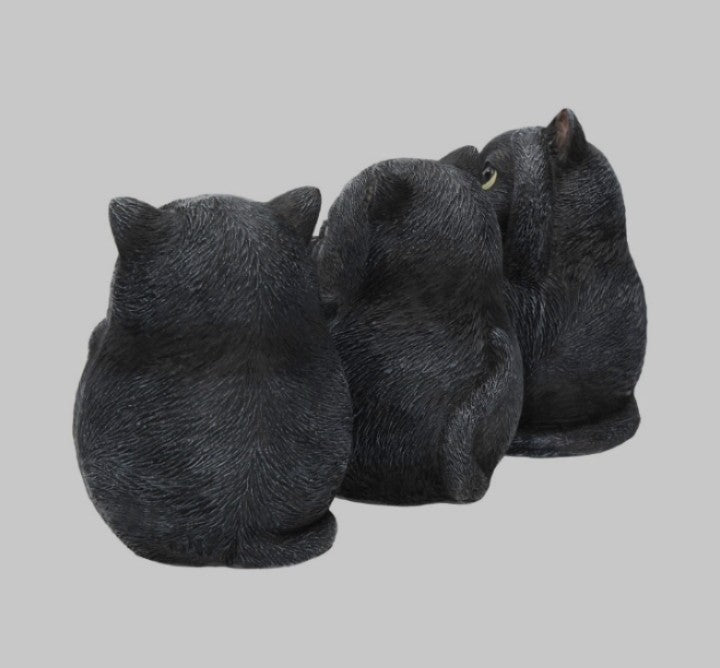 Three Wise Fat Cats by Nemesis Now