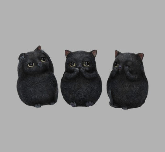 Three Wise Fat Cats by Nemesis Now