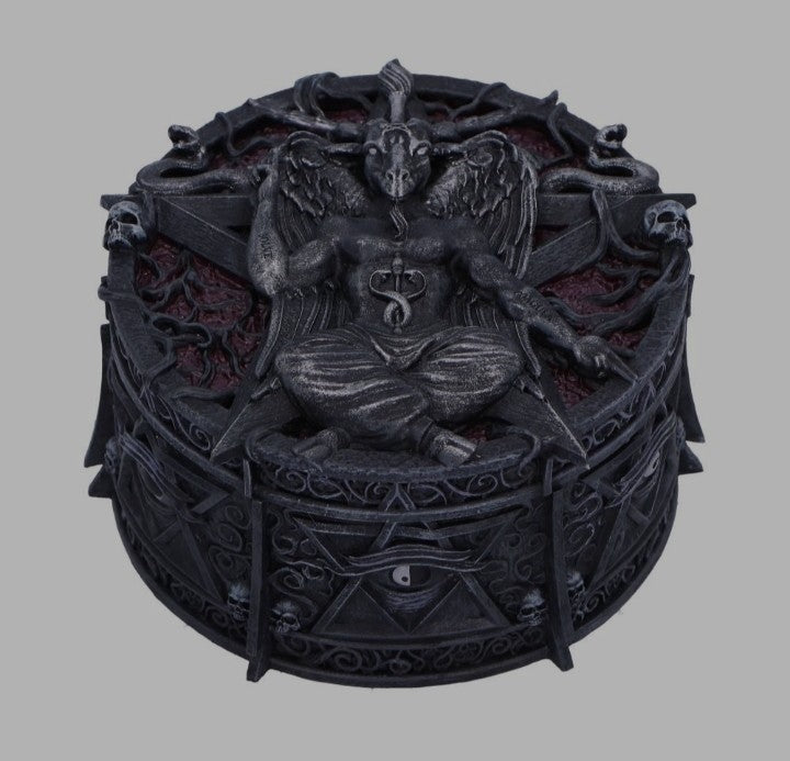 Hoard of the Baphomet Circular Box by Nemesis Now