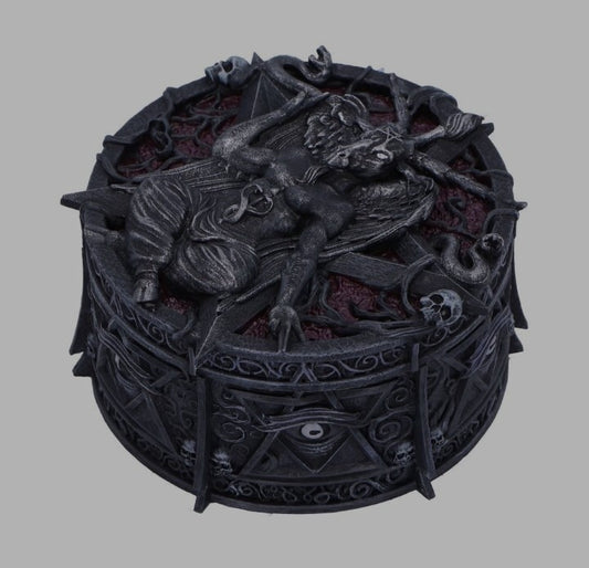 Hoard of the Baphomet Circular Box by Nemesis Now