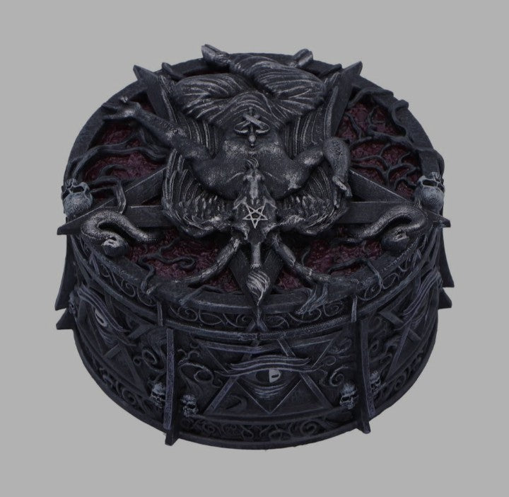 Hoard of the Baphomet Circular Box by Nemesis Now