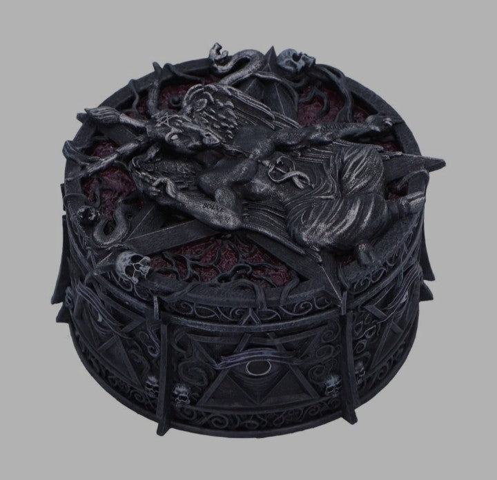 Hoard of the Baphomet Circular Box by Nemesis Now