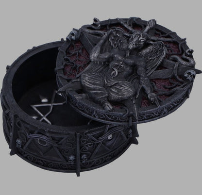 Hoard of the Baphomet Circular Box by Nemesis Now