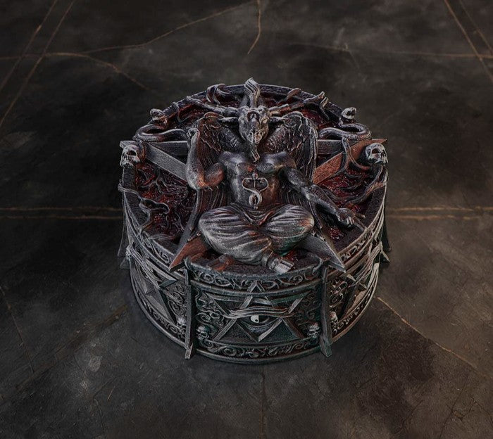 Hoard of the Baphomet Circular Box by Nemesis Now