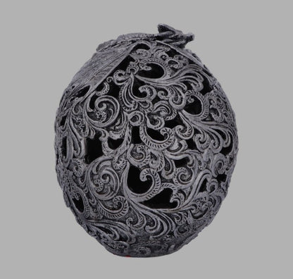 Cranial Drakos Silver Skull by Nemesis Now