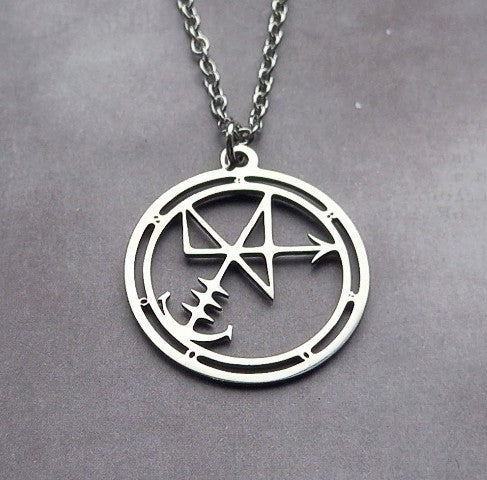 Sigil of Abaddon Steel Necklace