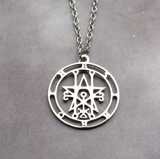 Sigil of Astaroth Steel Necklace