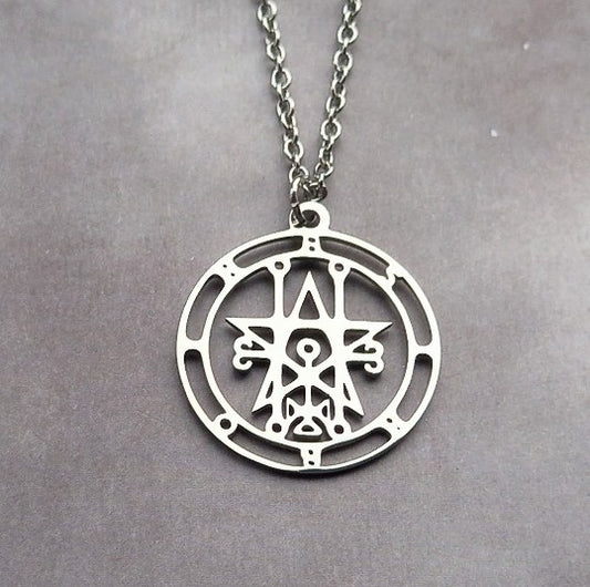 Sigil of Astaroth Steel Necklace