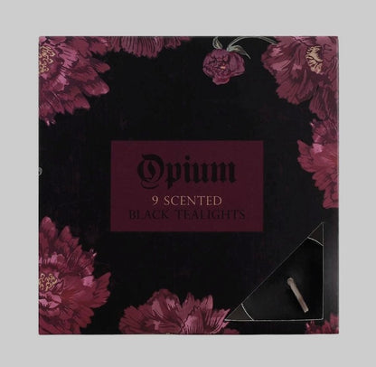 Black Tealights -  Opium Scented
