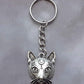 Cat Head Keyring