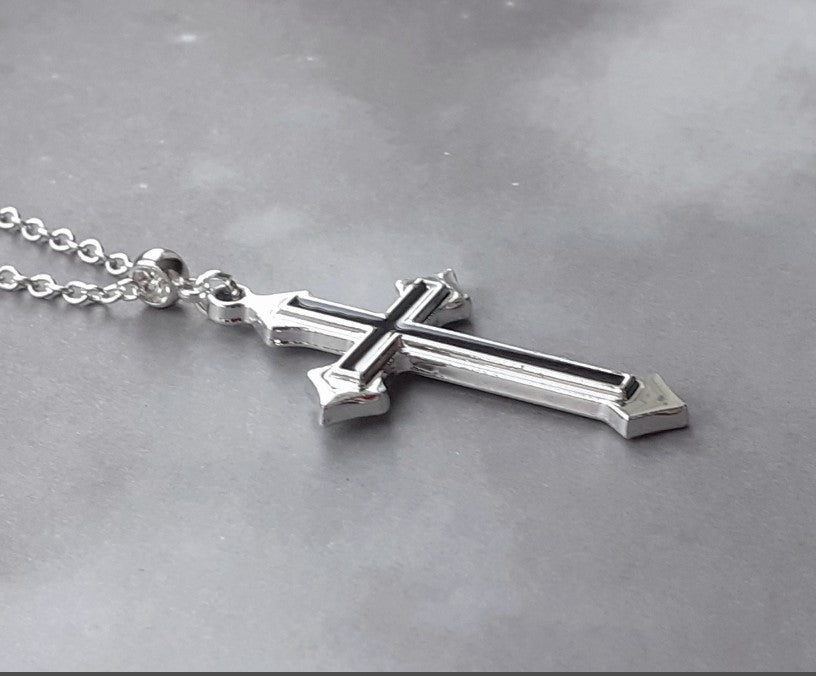 Double Cross Necklace