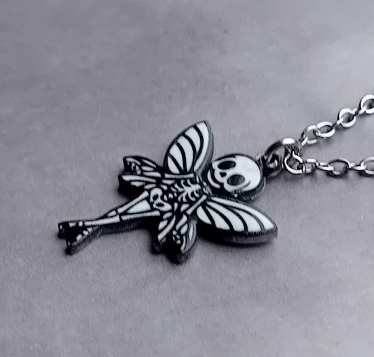 Skeleton Fairy Necklace